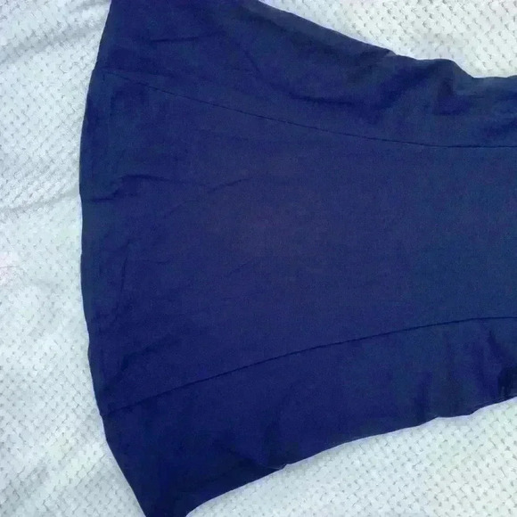 Boden Navy flowy dress sz 4 office business casual wedding guest minimalist - Picture 5 of 10